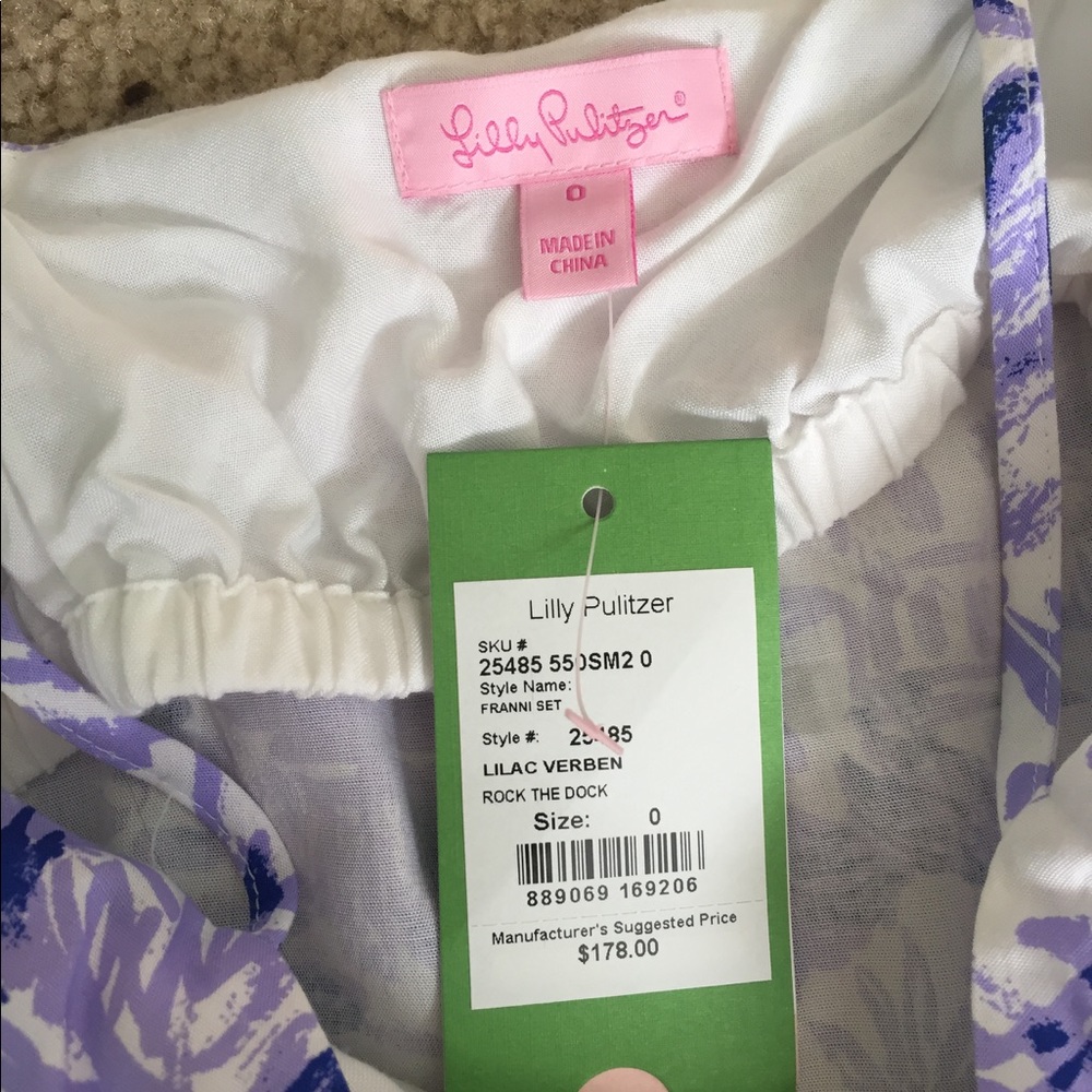 Authentic lilly Pulitzer Frannie two piece set - Picture 5 of 6